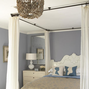 Baldachim umocowany na karniszach – rozwiązanie pierwsze