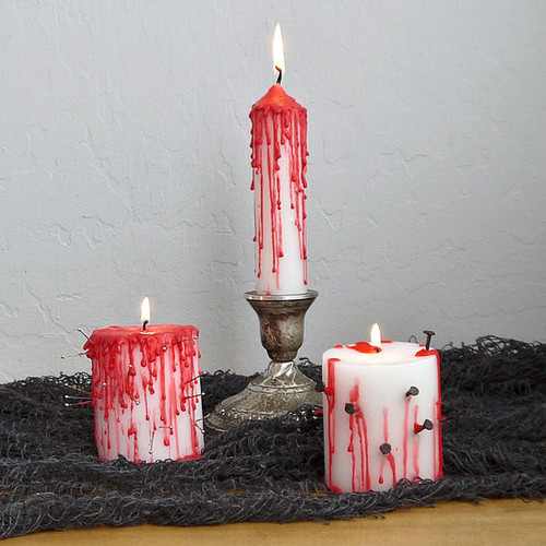 Jak zrobić krwawe świeczki na Halloween?