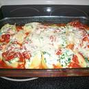 Przepis na zapiekany makaron faszerowany szpinakiem