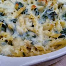 Przepis na prostą zapiekankę ze szpinakiem