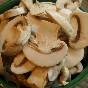 Podsmażanie pieczarek