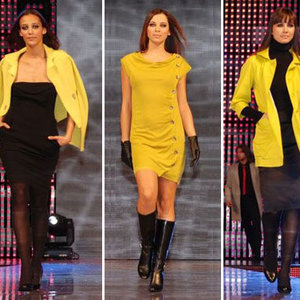 Żółty zawsze w połączeniu z ciemną barwą