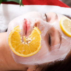 Maseczka z pomarańczy i twarogu