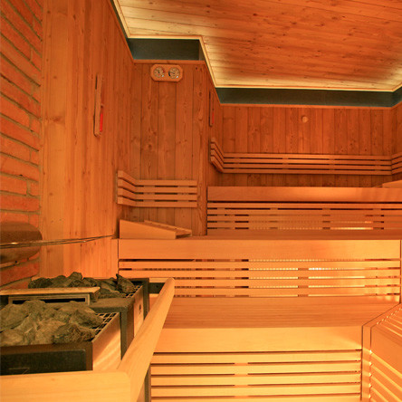 Przed wejściem do sauny