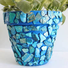 Jak wykonać mozaikę na doniczce?