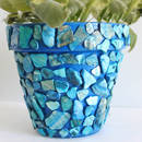 Jak wykonać mozaikę na doniczce?