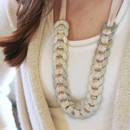 Jak wykonać naszyjnik z podkładek pod śrubki i wstążki?