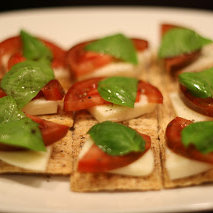 Krakers caprese