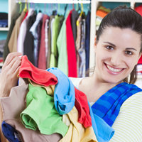 Sprzątanie w szafie