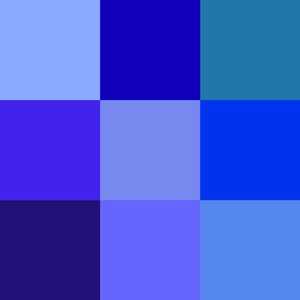 Siła koloru niebieskiego