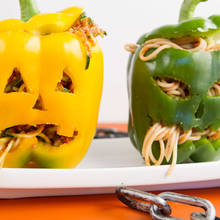 Nadziewana papryka na Halloween