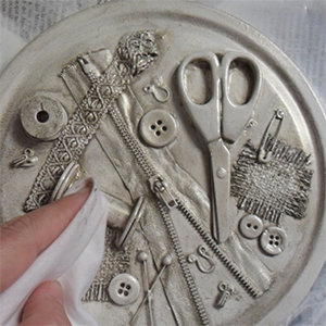 Przygotowanie pudełka na przybory do szycia – krok czwarty