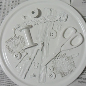 Przygotowanie pudełka na przybory do szycia – krok trzeci