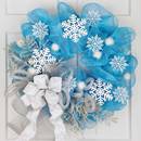 Jak zrobić ładny wieniec z płatkami śniegu?