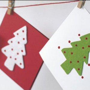 Wykonanie kartki świątecznej – sposób pierwszy