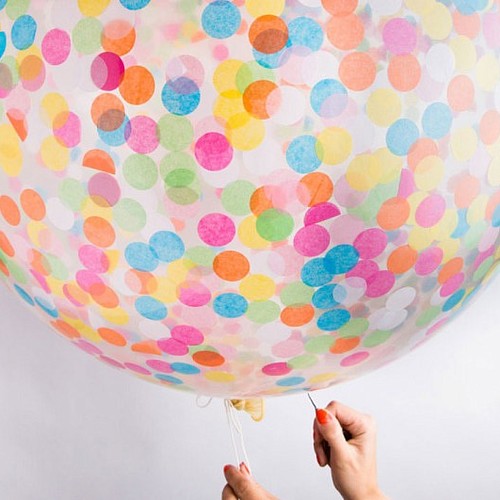 Jak wykonać zabawny balon z konfetti w środku?