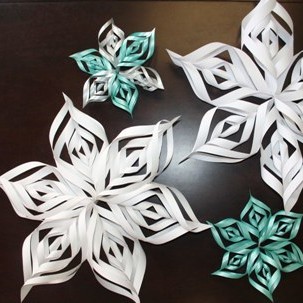 Jak zrobić śniegowe gwiazdki z papieru?