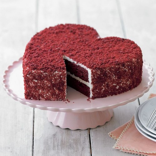 Walentynkowe ciasto w kształcie serca