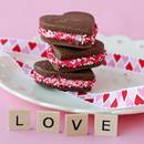 Słodkie ciasteczka walentynkowe