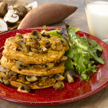 Oryginalne placki ziemniaczane z pieczarkami