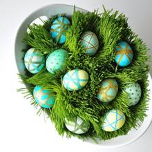 Dekoracje wielkanocne – pisanki ze sznurkiem