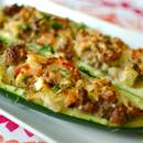 Ciekawy obiad – cukinia faszerowana ryżem