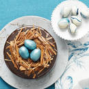 Słodkie gniazdka na deser wielkanocny