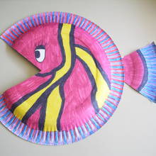 Jak wykonać zabawną rybkę z talerzyka?