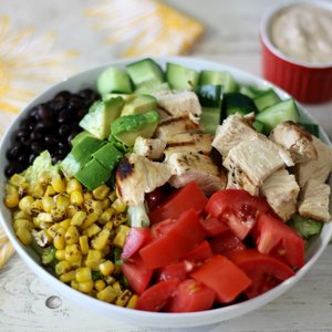 Potrzebne składniki na sałatkę