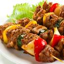 Pyszne szaszłyki z winogronami i kurczakiem