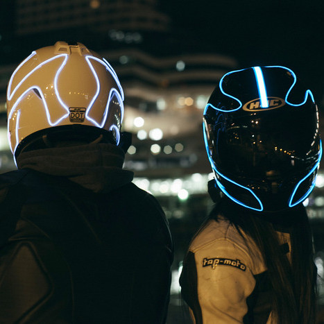 Odblaskowy kask