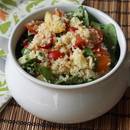 Kuskus ze szpinakiem na letni obiad