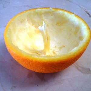 Lampion z pomarańczy – krok czwarty