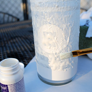 Oszroniony lampion – malowanie