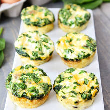 Zaskakujące babeczki szpinakowe