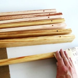 Wycieraczka z drewna – krok trzeci