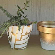 Jak wykonać elegancką doniczkę za pomocą szablonu?