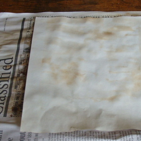 Postarzanie papieru – krok szósty