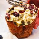 Babeczki z siemieniem lnianym i żurawiną