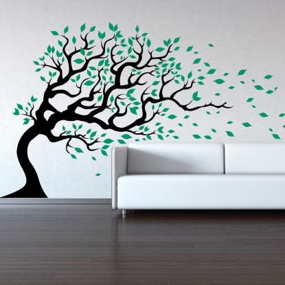 Motyw drzewa we wnętrzach – sposób drugi