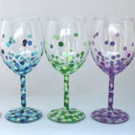 Dekorowanie kieliszków – sposób szósty