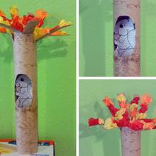 Ciekawy pomysł na zrobienie wiewiórki z rolki papieru