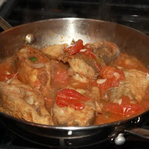 Kształt ryby przed duszeniem