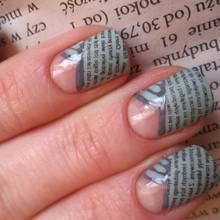 Jak ozdobić paznokcie wzorem gazety?