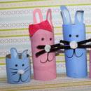 Jak zrobić ładnego zajączka z rolki po papierze toaletowym?