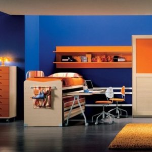 Pomarańczowy i niebieski