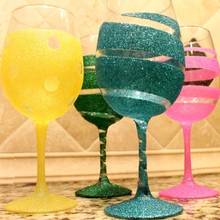 Jak ładnie ozdobić kieliszki brokatem?