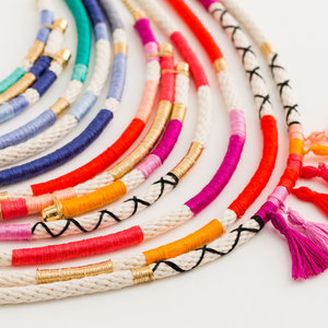 Naszyjnik ze sznurka i muliny – krok siódmy