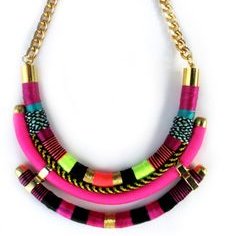 Naszyjnik ze sznurka i muliny – krok trzeci