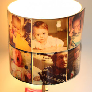 Abażur ozdobiony zdjęciami – krok drugi